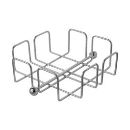 Porte-serviettes - H 6,5 x 19 x 19 CM - 0,37 KG - Chromé - 130190