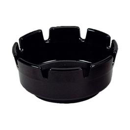 Cendrier - H 5 CM - 0,05 KG - Ø10 CM - Mélamine - Noir - 530004