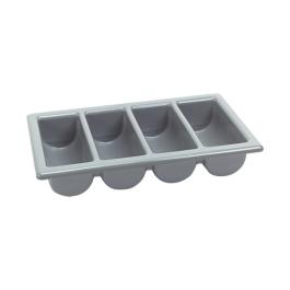 Range-couverts - 1/1 GN - H 10 x 53 x 32,5 CM - - Gris - 850001