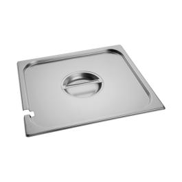 Couvercle Gastronorm - 2/3 GN - 35,4 x 32,5 CM - acier inoxydable - Avec logement pour cuillère - Caterchef - 953235