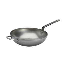 Poêle wok - Ø 32 CM - Tôle d'acier - De Buyer