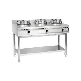 Cuisinière à gaz wok - 3 feux - Bartscher - 1053103