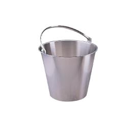 Seau - 12 Litres - Ø 31 x H 27 CM - Inox - Jantex - J807