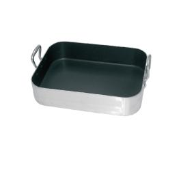 Plat à rôtir - 10 Litres - H 8 x 45 x 35 CM - Aluminium/Téflon - Vogue - S364