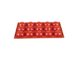 Moule à pâtisserie - 15 demi-boules - 1/3 GN - Ø 5 x H 2,3 CM - Silicone - Pavoni - N936