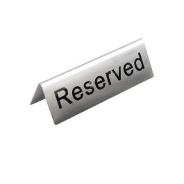 Assiette de table - Réservée - 10 pièces - H 3,5 x 5,1 x 3,8 CM - Inox - Olympia - U051