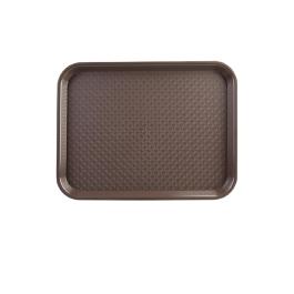 Plateau - Marron - H 2 x 45 x 35 CM - Polypropylène - Olympia - P509
