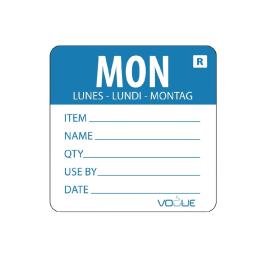 Etiquettes jour - Détachables - Lundi - 500 pièces - H 4,9 x 6 CM - Papier - Vogue - L066