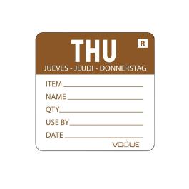 Etiquettes jour - Détachables - Jeudi - 500 pièces - H 4,9 x 6 CM - Vogue - L069