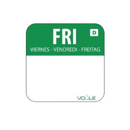 Etiquettes jour - Dissolvables - Friday - 1000 pièces - 2.54 CM - Vogue - U781