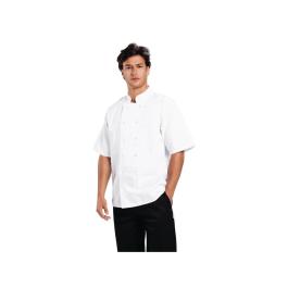 Veste de Chef - Unisexe - Blanc - Polyester/Coton - Vêtements de Chefs Blancs - B250