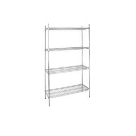 Étagère - 4 étagères - H 184 x 91,5 x 46 CM - Zinc - Vogue - L927