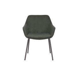 Chaise Toledo - Vert foncé - Velours côtelé - Ligne G
