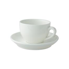 Tasse et soucoupe à cappuccino - 18 CL - Blanc - 12 pièces - Palmer - Robusta - 129277