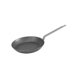 Poêle lyonnaise - H 4,5 CM - 1,93 KG - Ø25 CM - Tôle d'acier - Acheteur - 001005