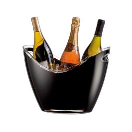Rafraîchisseur à vin - H 26 x 35 x 26 CM - 1,11 KG - Polystyrène (Ps) - Noir - 6 Litres - Vin Bouquet - 130157