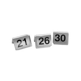 Set de numéros de table - H 4,3 x 5,3 CM - 0,25 KG - acier inoxydable - 705052