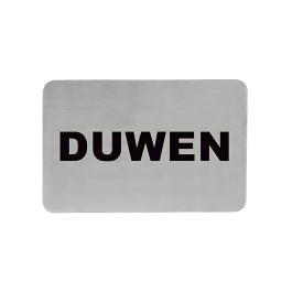 Panneau d'information - H 6 x 11 CM - 0,05 KG - acier inoxydable - 705212