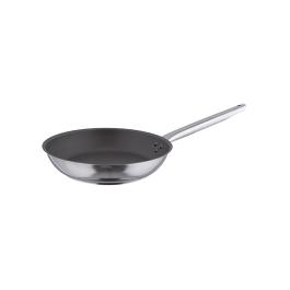 Poêle Lyonnaise - H 4,6 CM - 0,99 KG - Ø24 CM - Inox - Pujadas - 720753