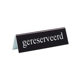 Chevalet de table - H 4 x 13 x 3,5 CM - 0,1 KG - polystyrène - Noir - 880020