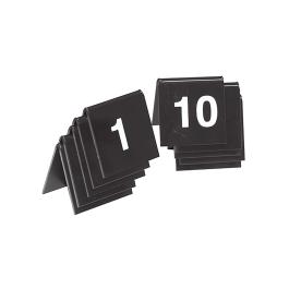 Jeu de numéros de table - H 3,5 x 4 x 3 CM - 0,05 KG - polystyrène - Noir - 880110