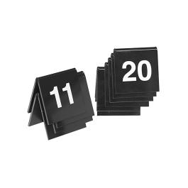 Jeu de numéros de table - H 3,5 x 4 x 3 CM - 0,05 KG - polystyrène - Noir - 880111