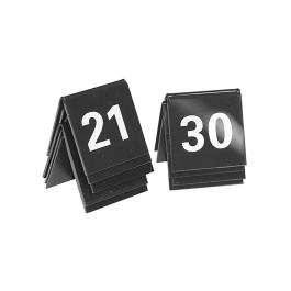 Jeu de numéros de table - H 3,5 x 4 x 3 CM - 0,05 KG - polystyrène - Noir - 880112