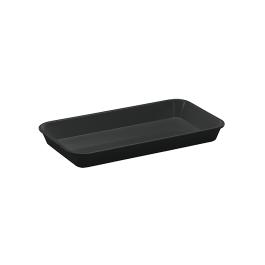 Plateau à viande - H 3,5 x 29 x 16 CM - 0,2 KG - Mélamine - Noir - WACA - 937651