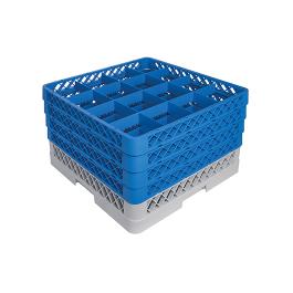 Corbeille à verres sur pied - H 26 x 50 x 50 CM - 0,01 KG - Polypropylène - Corbeille à verres sur pied - CaterRacks - CR1624