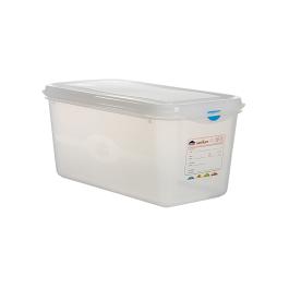 Boîte Alimentaire - 1/3 GN - 6 Litre - H 15 x 32.5 x 17.6 CM - Polypropylène - Transparent - -40°C / +100°C - Hermétique Verrouillable - Denox - 600450