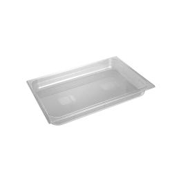 Bac gastronorme - GN 1/1 - 8,8 Litre - H 6,5 x 53 x 32,5 CM - Polycarbonate - Transparent - -40°C / +100°C - Caterchef - 953014