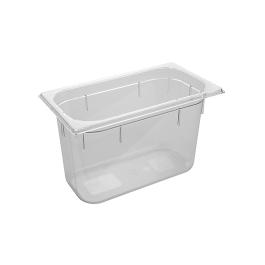 Bac gastronorme - 1/3 GN - 7,2 Litre - H 20 x 32,5 x 17,6 CM - Polycarbonate - Transparent - -40°C / +100°C - Caterchef - 953031