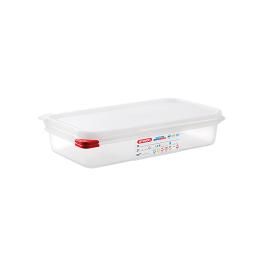 Boîte Alimentaire - 1/3 GN - 2.5 Litre - H 6.5 x 32.5 x 17.6 CM - Polypropylène - Transparent - -40°C / +95°C - Hermétique Verrouillable - Araven - 962334