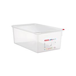 Boîte alimentaire - 1/1 GN - 27,5 litres - H 20 x 53 x 32,5 CM - Polypropylène - Transparent - - -40°C / +95°C - Araven