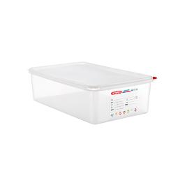 Boîte Alimentaire - 1/1 GN - 20.5 Litre - H 15 x 53 x 32.5 CM - Polypropylène - Transparent - -40°C / +95°C - Hermétique Verrouillable - Araven - 962312