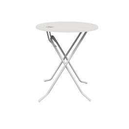 Table de fête - pliable - Ø 85 Cm rond - Dubaï - blanc