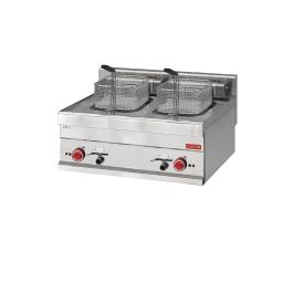 Friteuse - Ligne 650 - Electrique - 2x 10 Litres - H 28 x 70 x 65 CM - 15 kW - 400 V - Inox - Gastro M - GL922