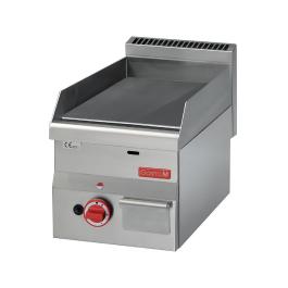 Plancha - Ligne 600 - Gaz - Lisse - H 28 x 30 x 60 CM - 5,2 kW - Inox - Gastro M - GN020
