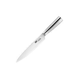 Couteau à Viande - H 3.2 x 2.28 x 20 CM - Inox/Acier Damassé - Vogue - DA445