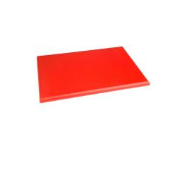 Planche à découper - HDPE - Rouge - H 2,5 x 45 x 30 CM - Polyéthylène Haute Densité - Hygiplas - J034