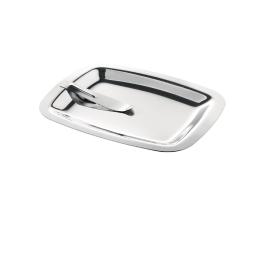 Plat compte - 15 x 12 CM - inox - Olympia - CM759