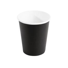 Gobelets à café jetables - 23 CL - 50 pièces - Noir - Ø 8,3 x H 9 CM - Carton - Fiesta - GF041