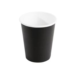 Gobelets à café jetables - 23 CL - 1000 pièces - Noir - Ø 8,3 x H 9 CM - Carton - Fiesta - GF040