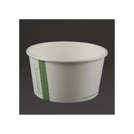 Conteneurs jetables - 0,35 Litre - 500 pièces - Ø 11,5 x H 6,2 CM - Carton/Pla - Vegware - GF046