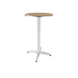 Table - Ø 60 x H 105 x 60 CM - Aluminium/Frêne - Bolero - GR332
