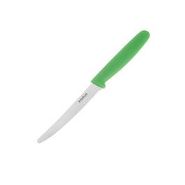 Couteau à tomates - Vert - H 1,5 x 1,8 x 20,5 CM - Inox - Hygiplas - CF898