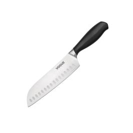 Couteau Santoku - Noir - H 4,2 x 3,2 x 30 CM - Acier Inoxydable - Vogue - GD759