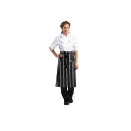 Tablier - Unisexe - Noir/Blanc - 76 x 92 CM - Polyester/Coton - Vêtements de Chef Blancs - A938