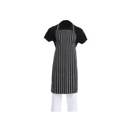 Tablier Halter - Unisexe - Taille Unique - Noir/Blanc - 71 x 97 CM - Polyester/Coton - Vêtements de Chefs Blancs - A935