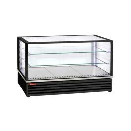 Vitrine réfrigérée - H 73,5 x 118,5 x 65 CM - Modèle de table - Noir - Diamant - VRDG-B1-R2